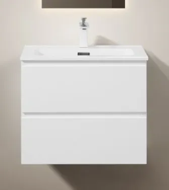 MEUBLE CAISSON LEO + VASQUE BLANCHE (blanc, 60cm)