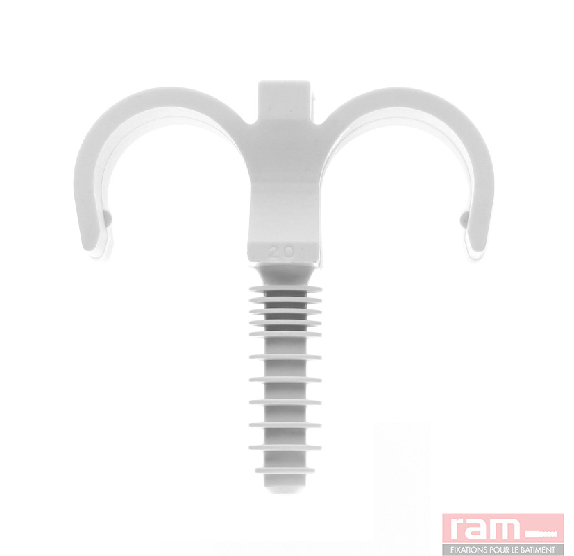 COLLIER CHEVILLE PLASTIQUE DOUBLE DIAM 20
