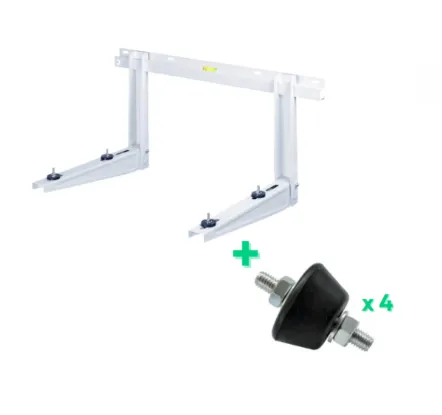 [SI1402] SUPPORT MURAL + 4 AMORTISSEURS (800x465)