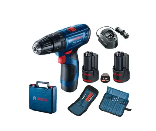 PERCEUSE VISSEUSE 12V + 2 BATTERIES 2AH + ACCESSOIRES