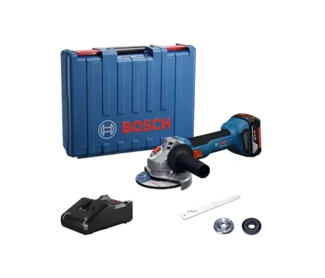 [06019N9021] MEULEUSE D'ANGLE 18V D125 + 2 BATTERIES 4AH